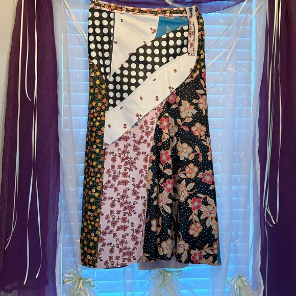 ZARA ATELIER PRINTED 100% LEATHER SKIRT LIMITED EDITION - Picture 13 of 16